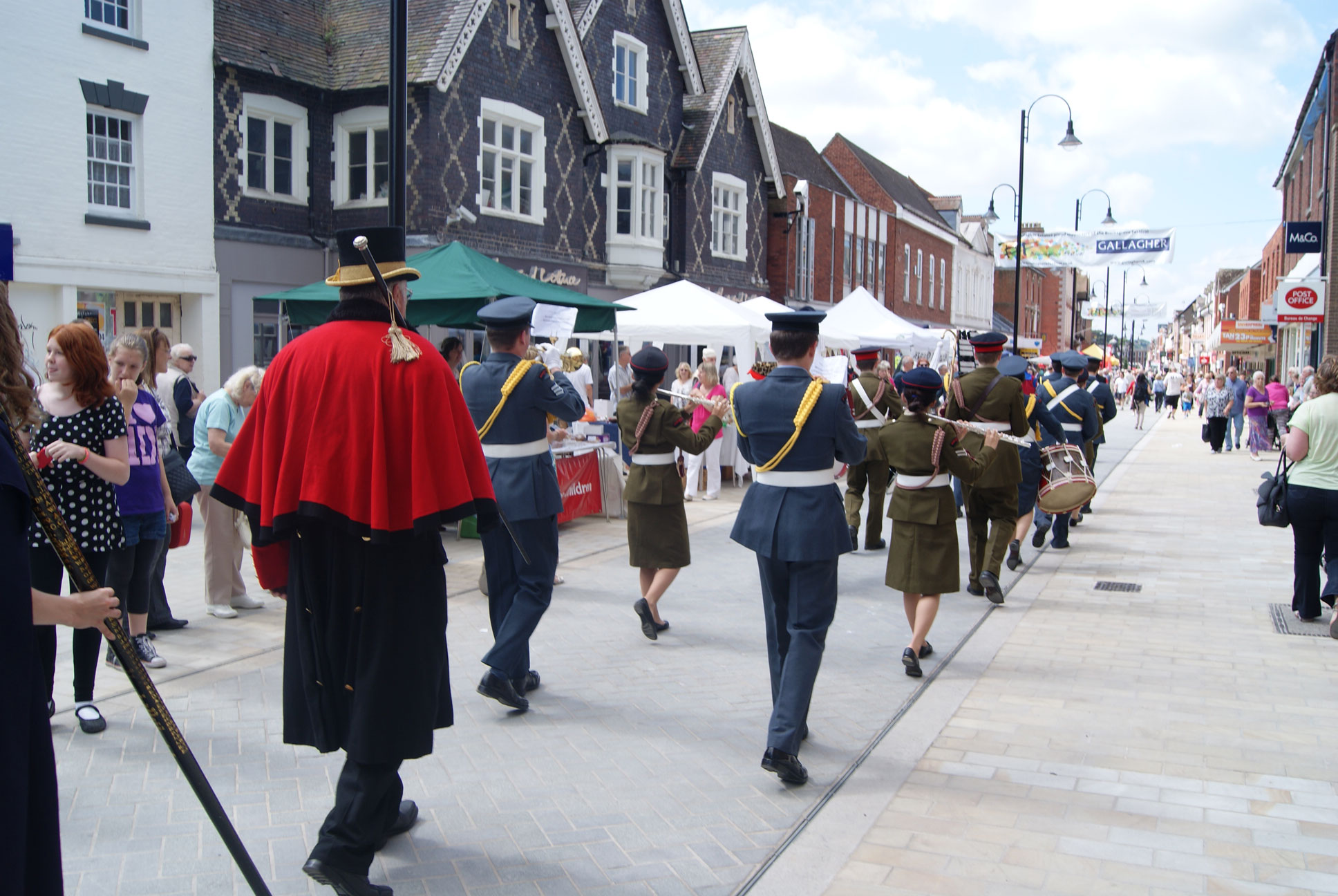 Corps of Drums during the Court Leet Procession, June 2014
